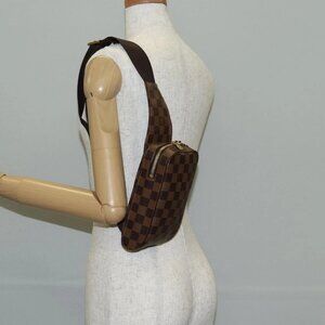 LOUIS VUITTON Damier Ebene Geronimos Shoulder Bag N51994 LV Auth 142643V